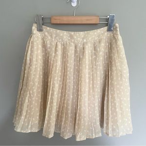 Beautiful Polkadot Skirt | Lined | Side Zip Closure | Deep Pockets | XS